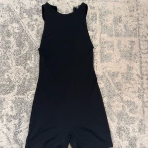 Zara black jumpsuit shorts size small